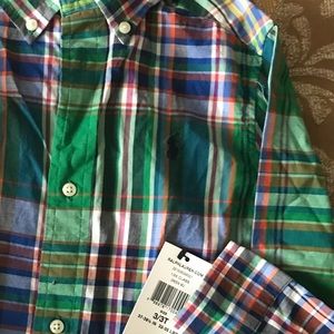 Ralph Lauren Boys plaid long sleeve